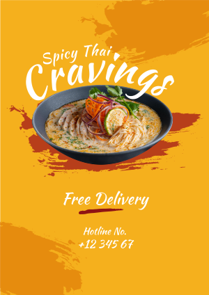Spicy Thai Cravings Flyer Image Preview