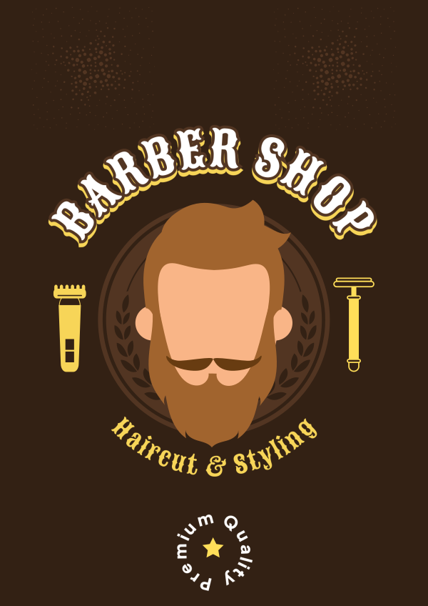 Premium Barber Flyer Design Image Preview