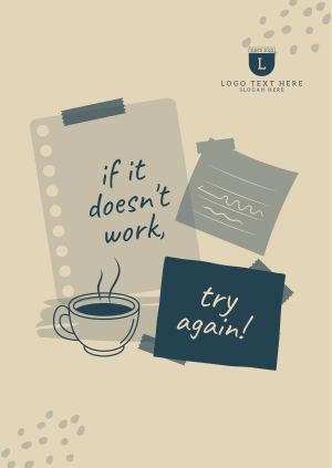 Post it Motivational Notes Poster Image Preview