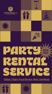 Retro Party Rental Facebook Story Image Preview