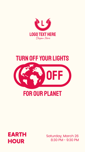 Earth Switch Off Facebook story