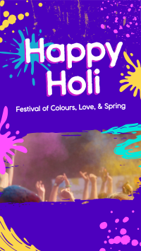 Holi Celebration Instagram Reel Design