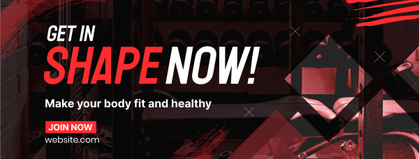 Get In Shape Facebook Cover Design Image Preview