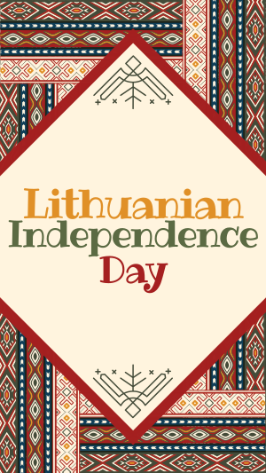 Folk Lithuanian Independence Day Facebook story Image Preview