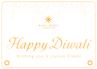 Happy Diwali Postcard Image Preview