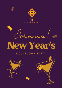 New Year Countdown Poster Image Preview