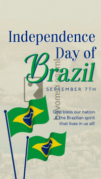 Minimalist Independence Day of Brazil Instagram Reel Image Preview