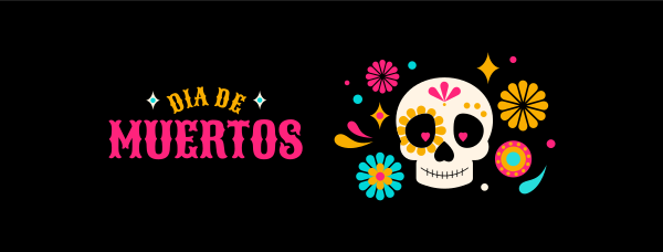 Dia De Muertos Facebook Cover Design Image Preview