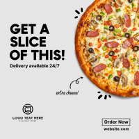 Pizza Slice Instagram Post Design