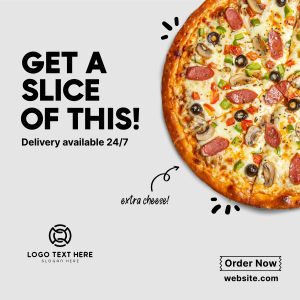 Pizza Slice Instagram post Image Preview