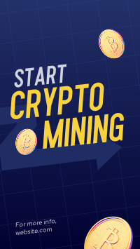 Crypto Mining Secrets Facebook Story Design