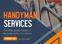 Handyman Services Postcard Image Preview