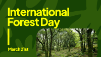 Forest Day Greeting Facebook Event Cover Design