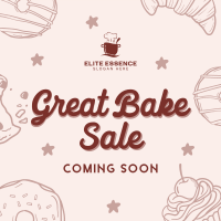 Great Bake Sale Instagram Post Design