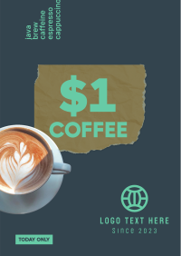 $1 Coffee Cup Poster Image Preview