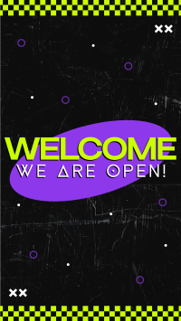 Neon Welcome Instagram story Image Preview