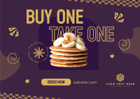 Pancake Day Promo Postcard Image Preview