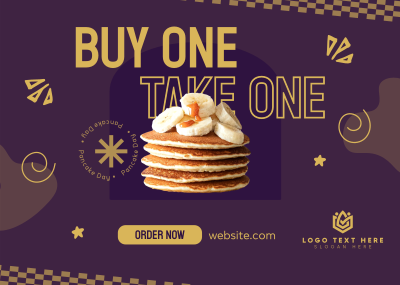 Pancake Day Promo Postcard Image Preview