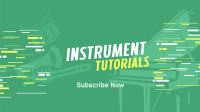 Music Instruments Tutorial YouTube Banner Image Preview