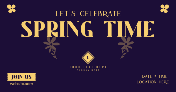 Springtime Celebration Facebook Ad Design Image Preview