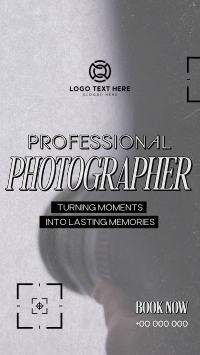 Studio Professional Photographer Facebook Story Design