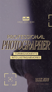 Studio Professional Photographer Facebook Story Design