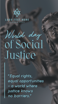 World Social Justice Day Instagram Story Design