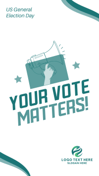 Your Vote Matters Instagram Story Design