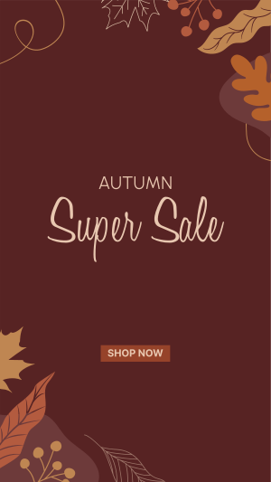 Autumn Leaves Sale Instagram story Image Preview