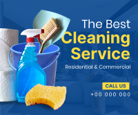 The Best Cleaning Service Facebook Post Design