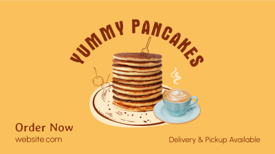 Delicious Breakfast Pancake  Facebook event cover Image Preview