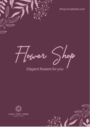 Fancy Flower Shop Poster Image Preview