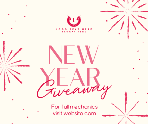 Sophisticated New Year Giveaway Facebook post Image Preview