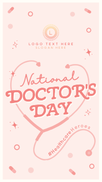 Quirky Doctors Day Facebook Story Design