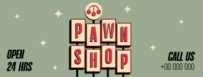Pawn Shop Retro Facebook cover Image Preview