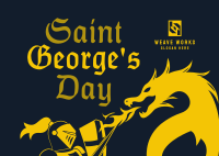 Saint George's Celebration Postcard Image Preview