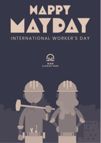 May Day Workers Event Flyer Image Preview