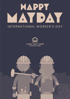 May Day Workers Event Flyer Image Preview