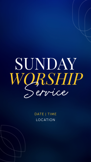 Worship Livestream Facebook story Image Preview