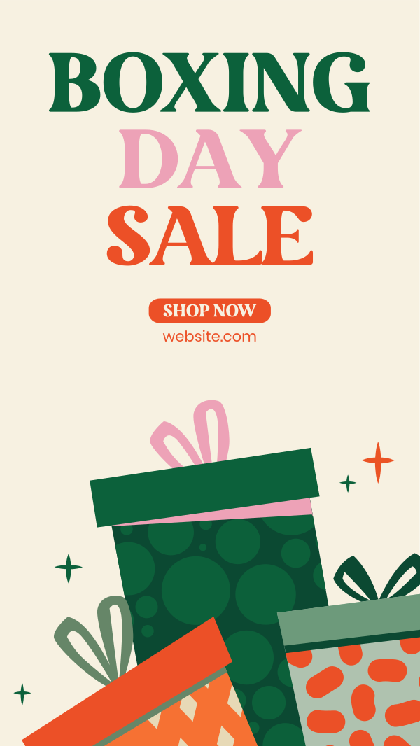 Boxing Day Flash Sale Facebook Story Design