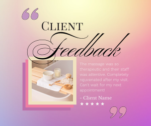Spa Client Feedback Facebook post Image Preview