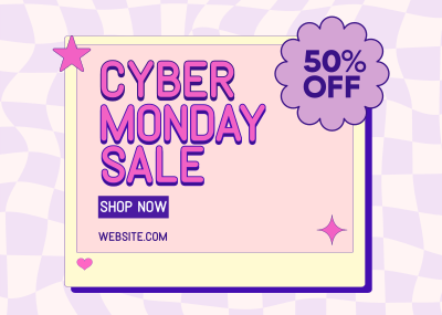 Cute Cyber Deals Postcard Image Preview