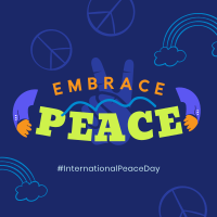 Embrace Peace Day Instagram post Image Preview