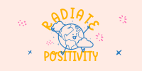 Positive Vibes Twitter Post Design