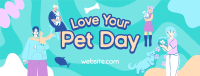Quirky Pet Love Facebook Cover Design