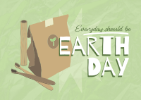 Everyday Earth Day Postcard Image Preview