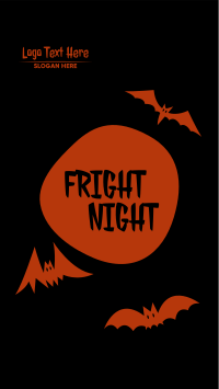 Fright Night Bats Instagram Story Design