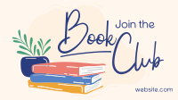 Book Lovers Club Facebook event cover Image Preview
