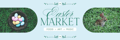 Flowery Easter Market Twitter header (cover) Image Preview