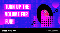 Hire a DJ Facebook Event Cover Design